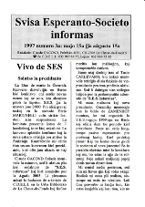 SES informas, 1997-3, majo-aŭgusto