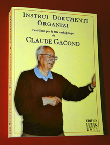 Fest-libro por la 80a naskiĝ-tago de Claude GACOND (Enhavtabelo, mendo)